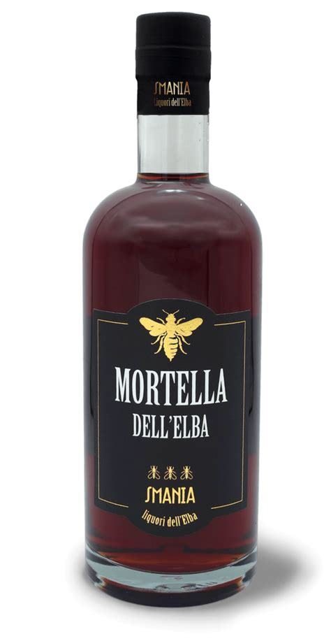 Bottle of Mortella dell'Elba amaro by Smania Liquori dell'Elba