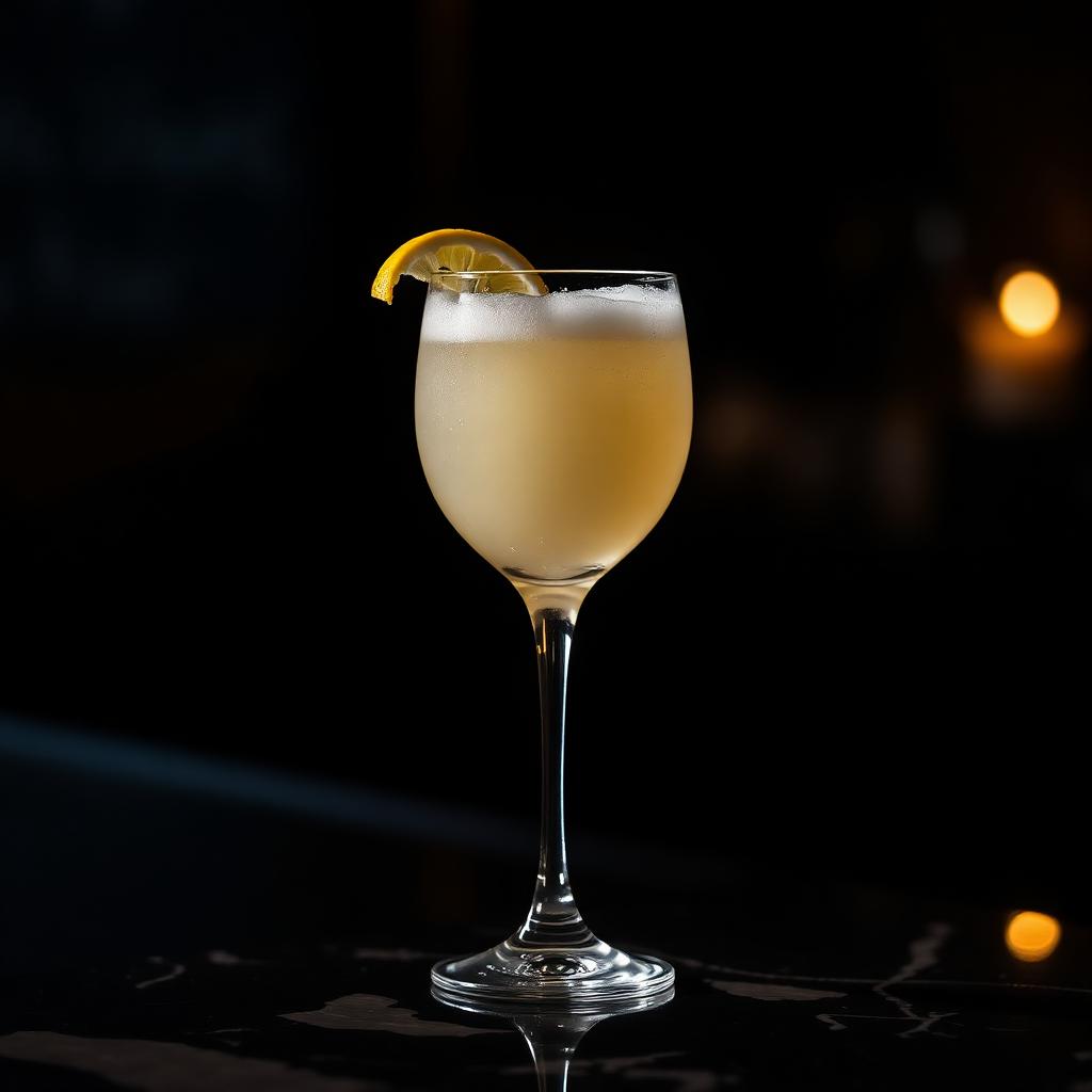 Amaro Sgroppino amaro cocktail served in a coupe glass