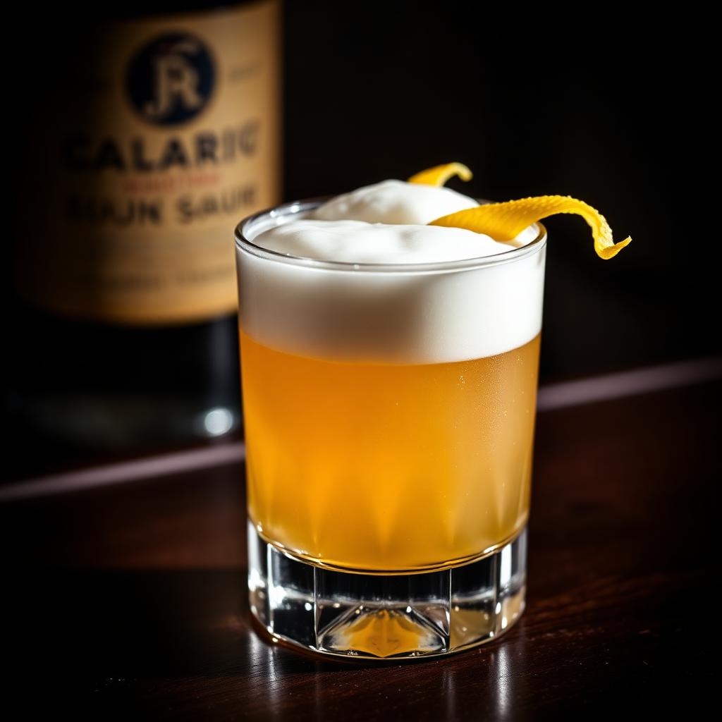 Amaro Sour amaro cocktail served in a coupe glass