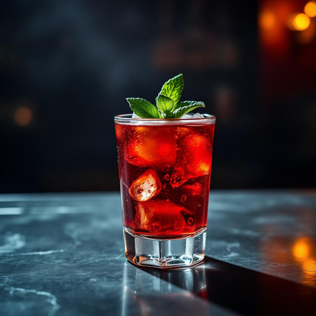 Art of Choke amaro cocktail served in a coupe glass