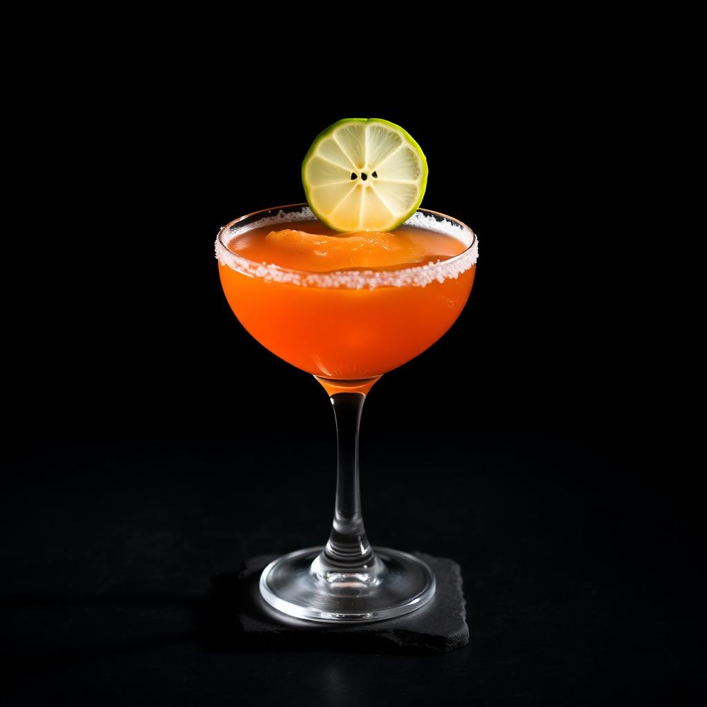 Bitter Margarita amaro cocktail served in a coupe glass