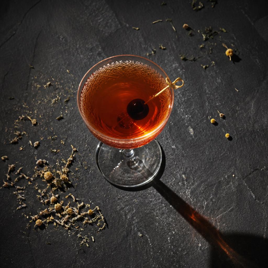 Brooklyn cocktail made with 2 oz Rye · ¾ oz Dry Vermouth · ¼ oz Maraschino · ¼ oz Amer Picon