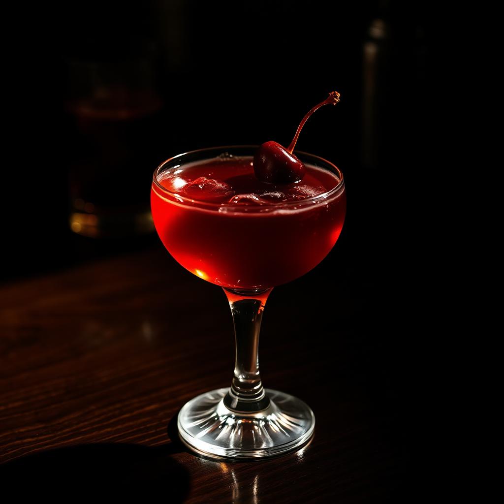 Brooklyn amaro cocktail served in a coupe glass
