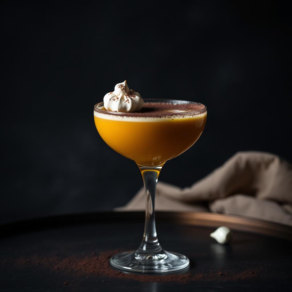 Il Ciclista Innamorato amaro cocktail served in a coupe glass