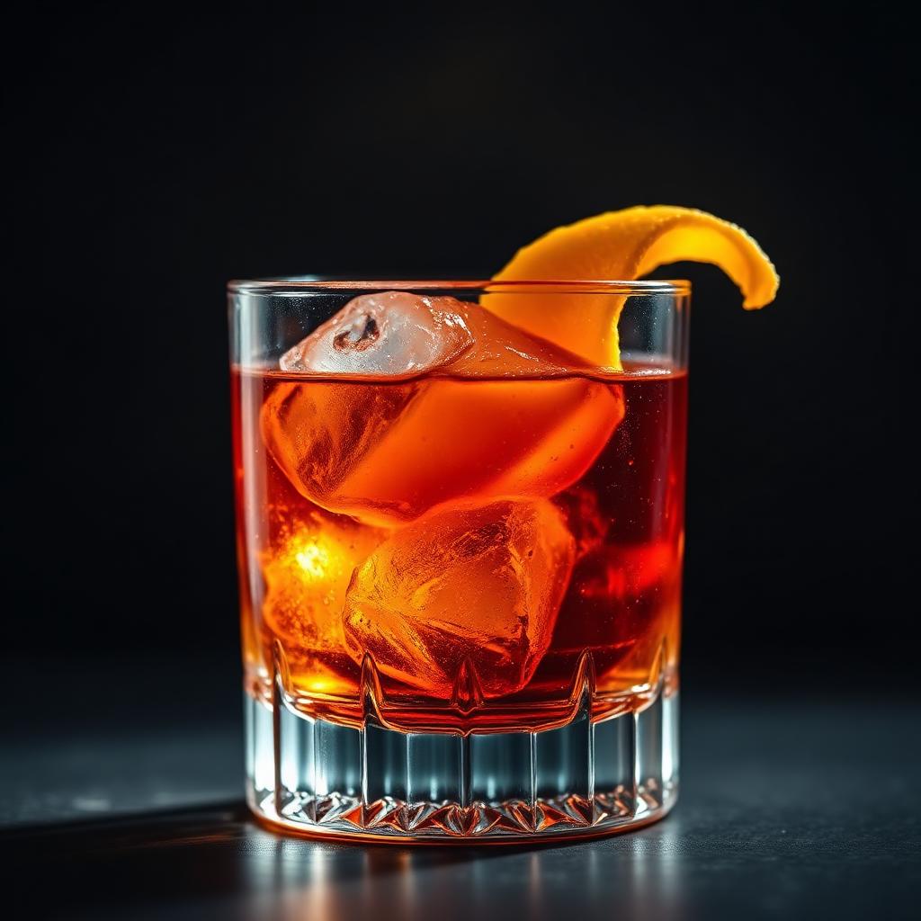 Il Padrino amaro cocktail served in a coupe glass