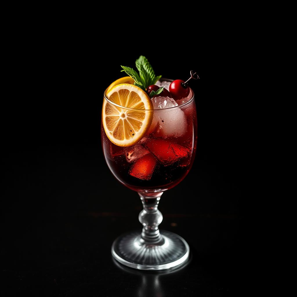 Lucano Cobbler amaro cocktail served in a coupe glass