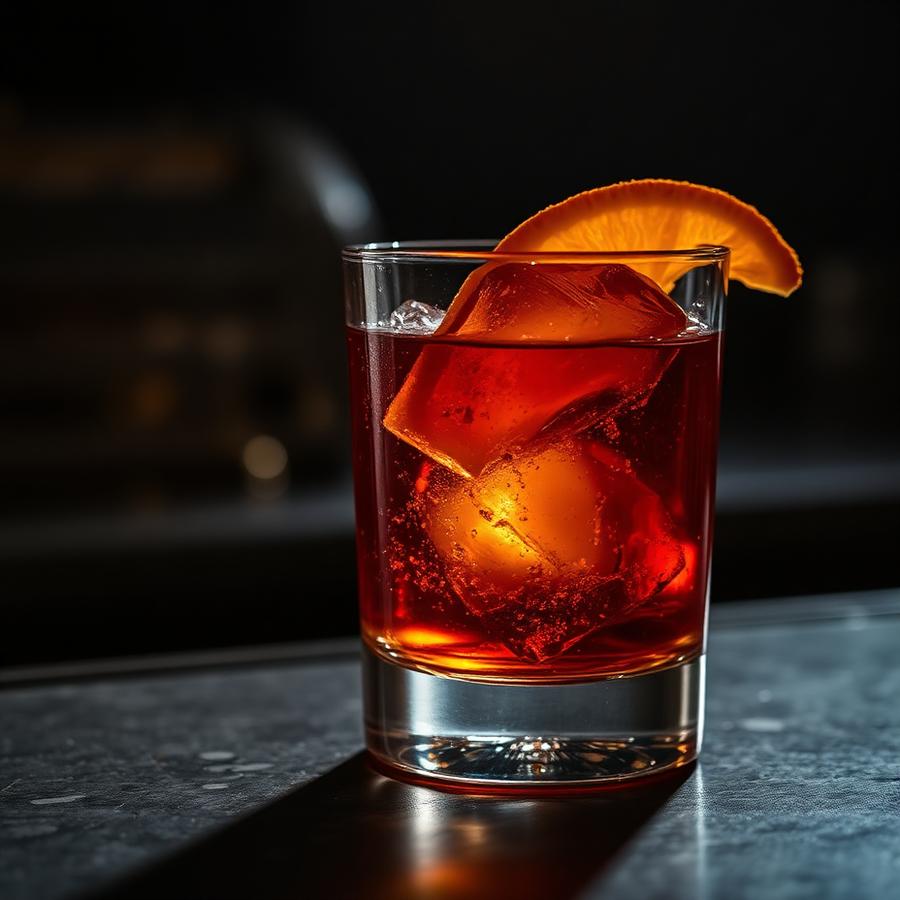 Nonino Old Fashioned amaro cocktail served in a coupe glass