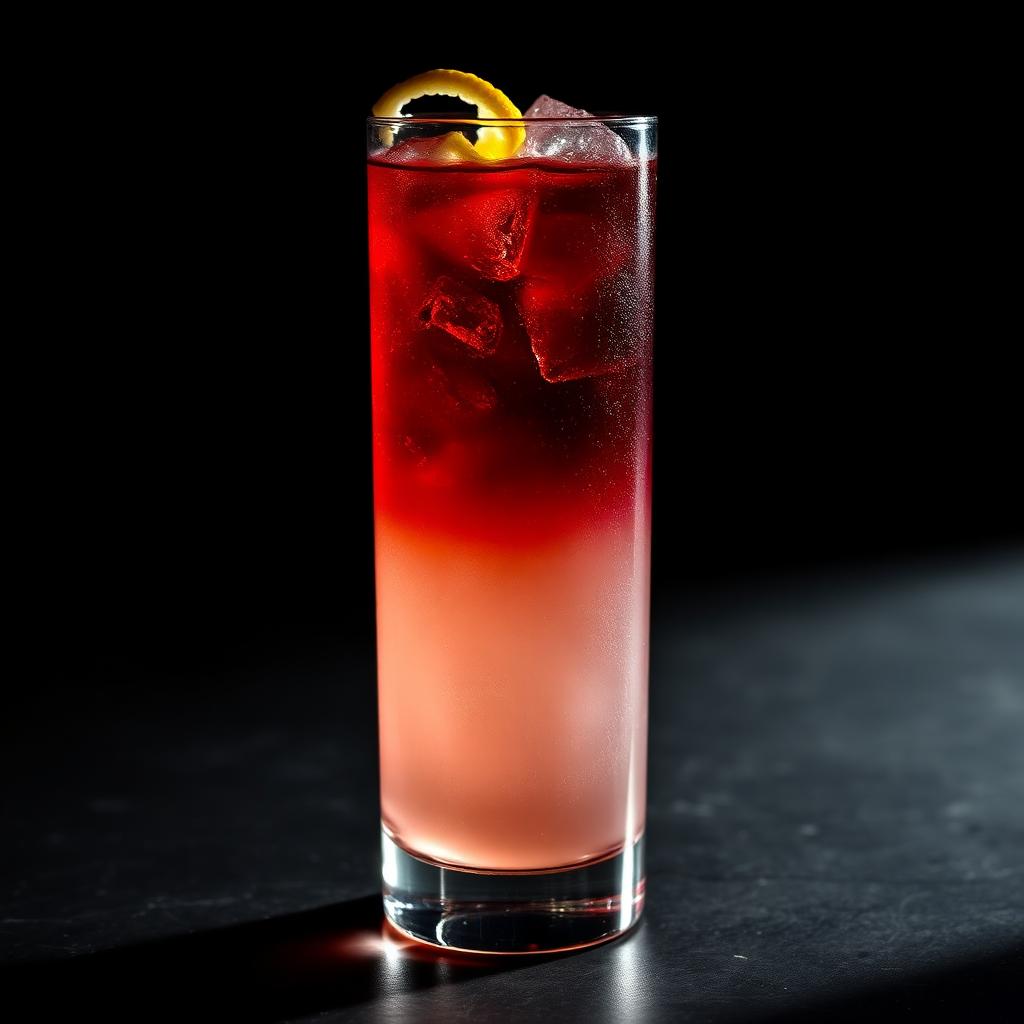 Rabarbaro & Tonic amaro cocktail served in a coupe glass