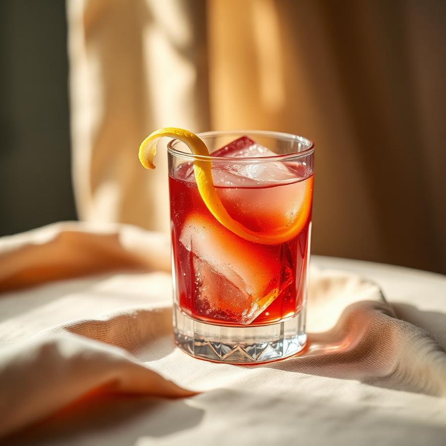 Rosita amaro cocktail served in a coupe glass